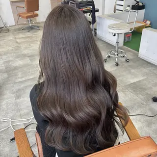 ロング カラー 艶カラー/レイヤー/ 顔周り/アスカ🤎のヘアスタイル
