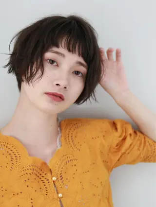 ショート カラー パーマ ヘアアレンジ 可愛いを作る神 ナオヒロのヘアスタイル