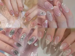 ネイル ネイルサロンAiri 長さ出し·シンプルのネイルデザイン