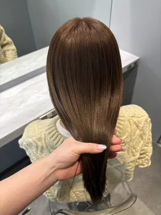 ミディアム カラー ❣️圧倒的透明感ヘア ❣️yukinaのヘアスタイル