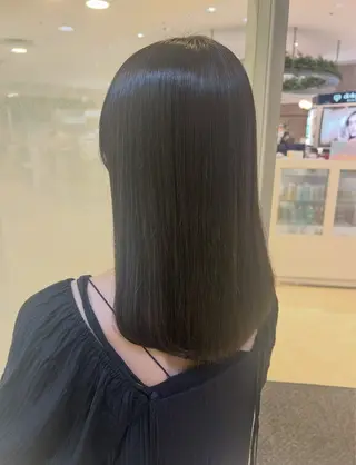 セミロング カラー 髪質改善/縮毛矯正 ササキナツミのヘアスタイル