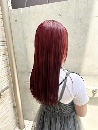 ロング カラー パーマ ヘアアレンジ メンズ 🫧ブリーチなし透明 感カラー🫧沼尻彩花のヘアスタイル