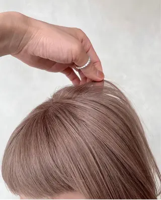 ミディアム カラー 渋谷/レイヤーボブ・ 韓国ボブ特化/楓のヘアスタイル