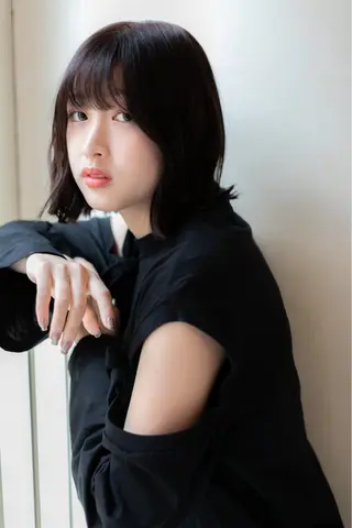 ミディアム 柳井 準平のヘアスタイル