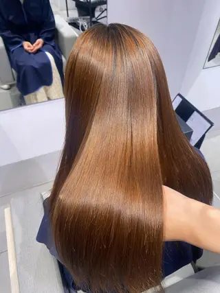 ロング パーマ 銀座/韓国レイヤー/ 艶カラー🍓原田侑依のヘアスタイル