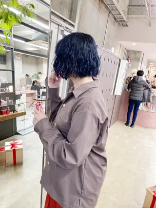 ミディアム カラー パーマ 小木曽智美 /ボブ/ショートのヘアスタイル