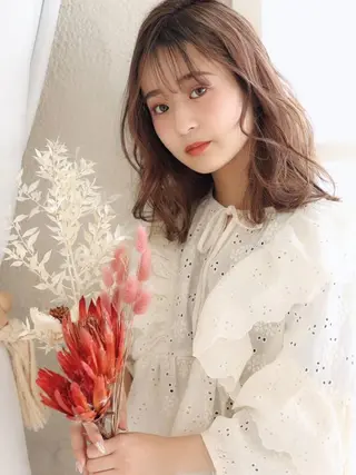 ミディアム Hair make rise;🫧のヘアスタイル