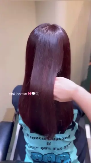 セミロング Meena by  urban所属・iroha/名古屋/ 暖色カラー/髪質改善のヘアスタイル