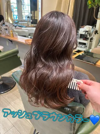 セミロング laffin❁ななみ /パーマスタイルのヘアスタイル