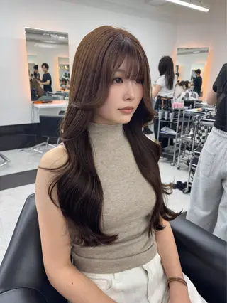 ロング カラー ALEAP owl 平野 宏樹のヘアスタイル