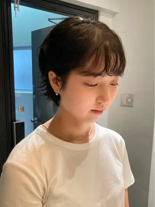 ショート パーマ 🛑柔らか透明感 カラー🛑大谷のヘアスタイル