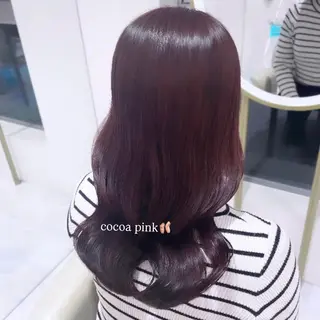 セミロング 𝑚𝑖𝑤𝑎 /名駅/透明感カラーのヘアスタイル