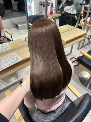 ロング カラー ヘアアレンジ ベージュ/グレージュ 🧸あやか/表参道のヘアスタイル