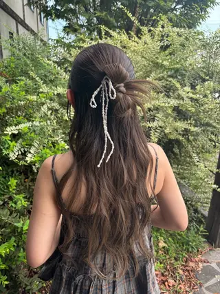 ヘアアレンジ ボブ/顔周りレイヤー 🎀momoka🎀のヘアスタイル