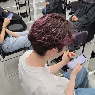 メンズ カラー ヘアアレンジ 銀座/ショート/ メンズ/HINOKIのヘアスタイル