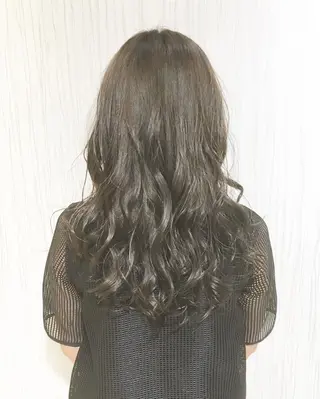 ミディアム セミロング ロング カラー パーマ ヘアアレンジ ✨艶髪✨透明感✨ 山内大樹のヘアスタイル