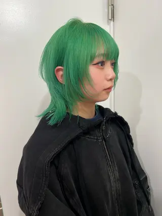 ミディアム 💥ウルフカット デザインあんな💥のヘアスタイル