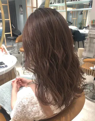 ミディアム カラー 縮毛矯正/ 髪質改善/浅見拓哉のヘアスタイル