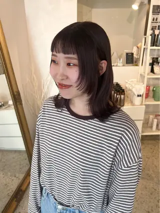 ミディアム KIJI所属・haruka /透明感カラーのヘアスタイル