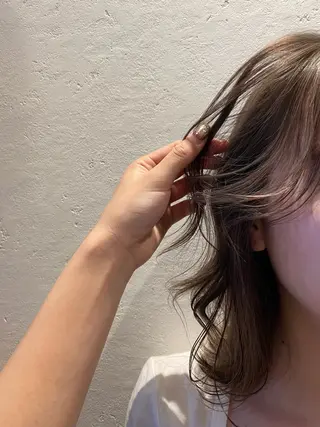 ミディアム 希優🌺ソムリエ /ブリーチ/カットのヘアスタイル