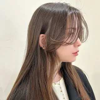 セミロング 顔周り/レイヤー/ 透明感/あやか💕のヘアスタイル