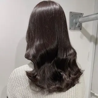 ロング カラー 韓国レイヤー🕊️ 柔らかベージュ🧸のヘアスタイル