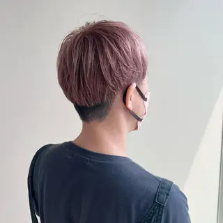 カラー 堀結香/顔まわり レイヤー/蒲生四丁目のヘアスタイル