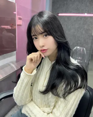 カラー LANDS所属・nanaka 🤍韓国ワンホンヘアのヘアスタイル