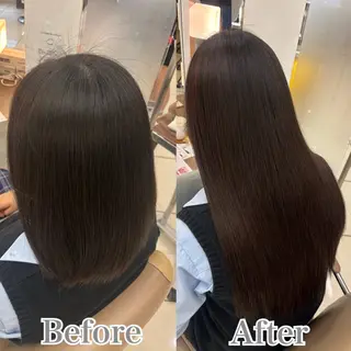 ロング カラー ヘアアレンジ メンズ シールエクステ🎀 羽エクステ🌙しぇるのヘアスタイル