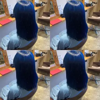 セミロング カラー ヘアアレンジ 💎韓国レイヤー ×エクステゆうま💎のヘアスタイル