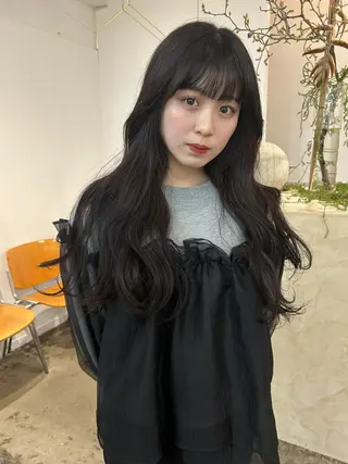 ロング 原 瑞希のヘアスタイル