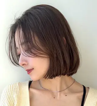 カラー 莉乃/縮毛矯正/髪質 改善/艶カラーのヘアスタイル