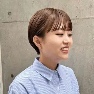 ショート カラー 🍒暖色カラー🍒 渋谷/YUUのヘアスタイル