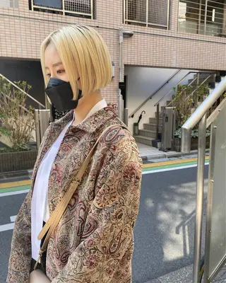 ショート カラー hemm,hemm.所属・ショート・ボブ MIKUのヘアスタイル