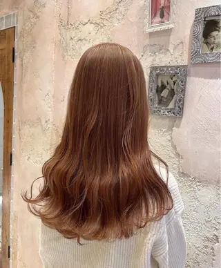 ロング カラー ❤️ブリーチなし💚 ダブルカラー平野実花のヘアスタイル