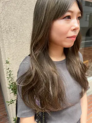 ロング カラー le'a所属・谷町/Le'a /竹原しおなのヘアスタイル