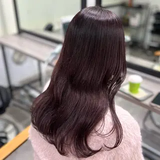 セミロング カラー 無料カットモデル ユナのヘアスタイル