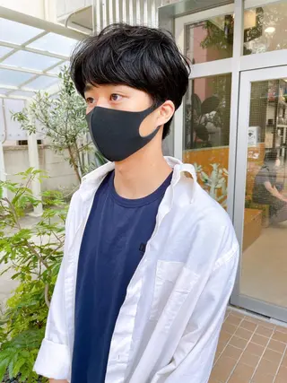 ショート パーマ メンズ メンズパーマ タカキリョウのヘアスタイル