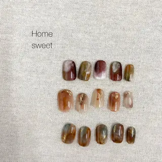 ネイル ショートネイル. Home sweetのネイルデザイン