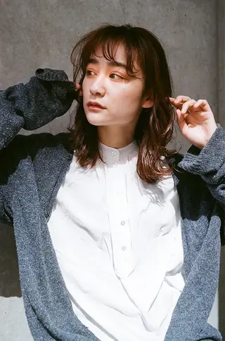 ミディアム パーマ 【雰囲気ﾍｱ☺︎】 岩井隼人のヘアスタイル