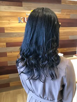 セミロング カラー なつき/艶ピンク/ girly hairのヘアスタイル