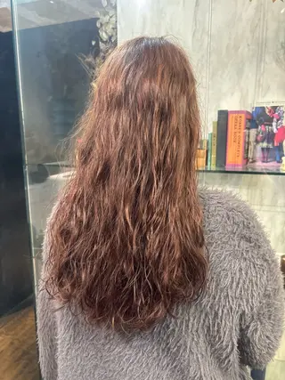 ロング パーマ パーマ、ストレート 🫧ちひろ🫧のヘアスタイル