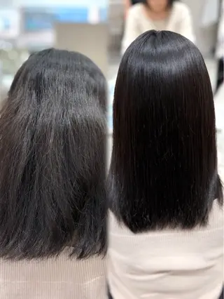 ミディアム パーマ 銀座/オリーブ/ 透明感カラー✨りくのヘアスタイル