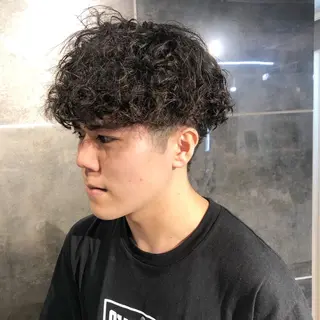 パーマ ヘアアレンジ メンズ ainico+所属・メンズ特化✂️栗原 侑也のヘアスタイル