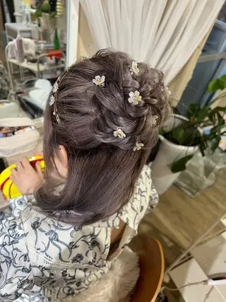 セミロング ヘアアレンジ ayahair. moe*のヘアスタイル