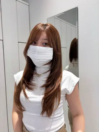 ロング unami omotesando所属・艶髪໒꒱/透明感 カラー🍀_そら🪽のヘアスタイル