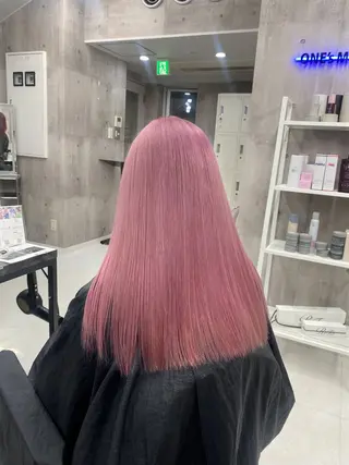 ロング カラー ヘアアレンジ メンズ のん🎀ハイトーン/ レイヤーカット🐳のヘアスタイル