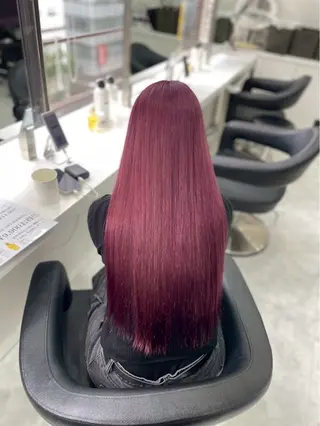 ロング カラー ヘアアレンジ 暖色・髪質改善🍒 吉武杏莉のヘアスタイル