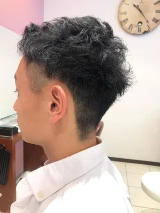 ショート メンズ 大阪長居🌱野見山 卓也のヘアスタイル