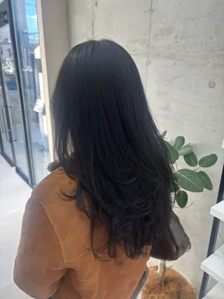 ロング rise/レイヤー/ ダブルカラーのヘアスタイル